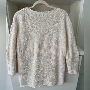 Talbots off white Textured Women's Sweater